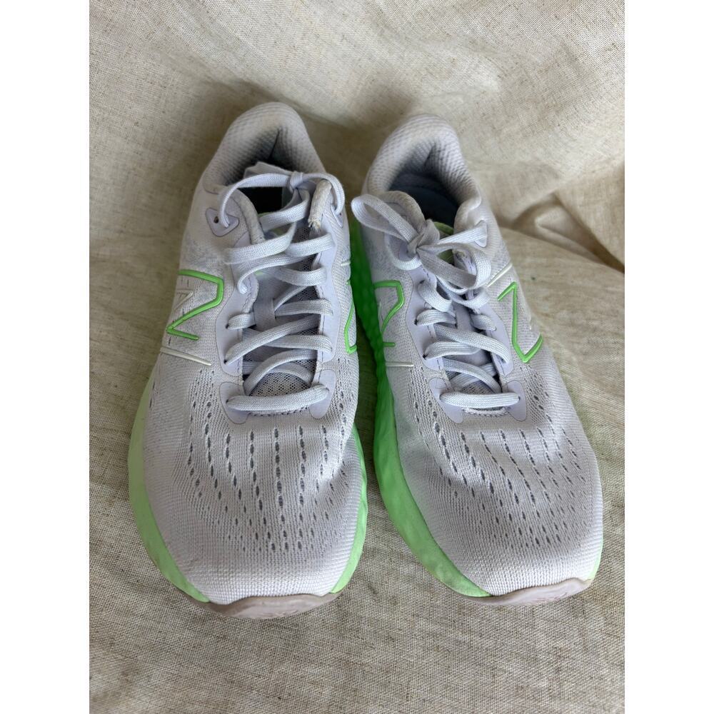 New Balance fresh foam EV0Z White Green Women's Sz. 9.5 - Picture 3 of 11